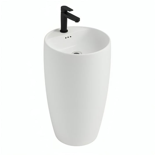El Lavabo de Pedestal Constanza combina lujo y funcionalidad. Cerámica premium con certificaciones internacionales, ideal para grifería de pared.

SKU: WS-057B