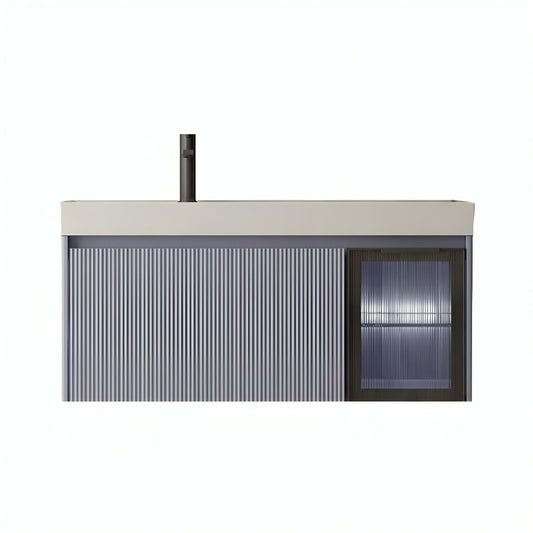 Mueble de baño Cézanne con lavabo cerámico, luz LED y cajón de cierre suave. Color lila, materiales premium y diseño contemporáneo con certificaciones internacionales.

SKU: WS810860-100